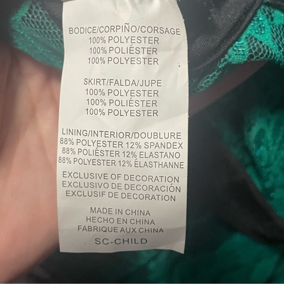 Do your thing kelly green dance costume Laylas costumes size small - Picture 12 of 13